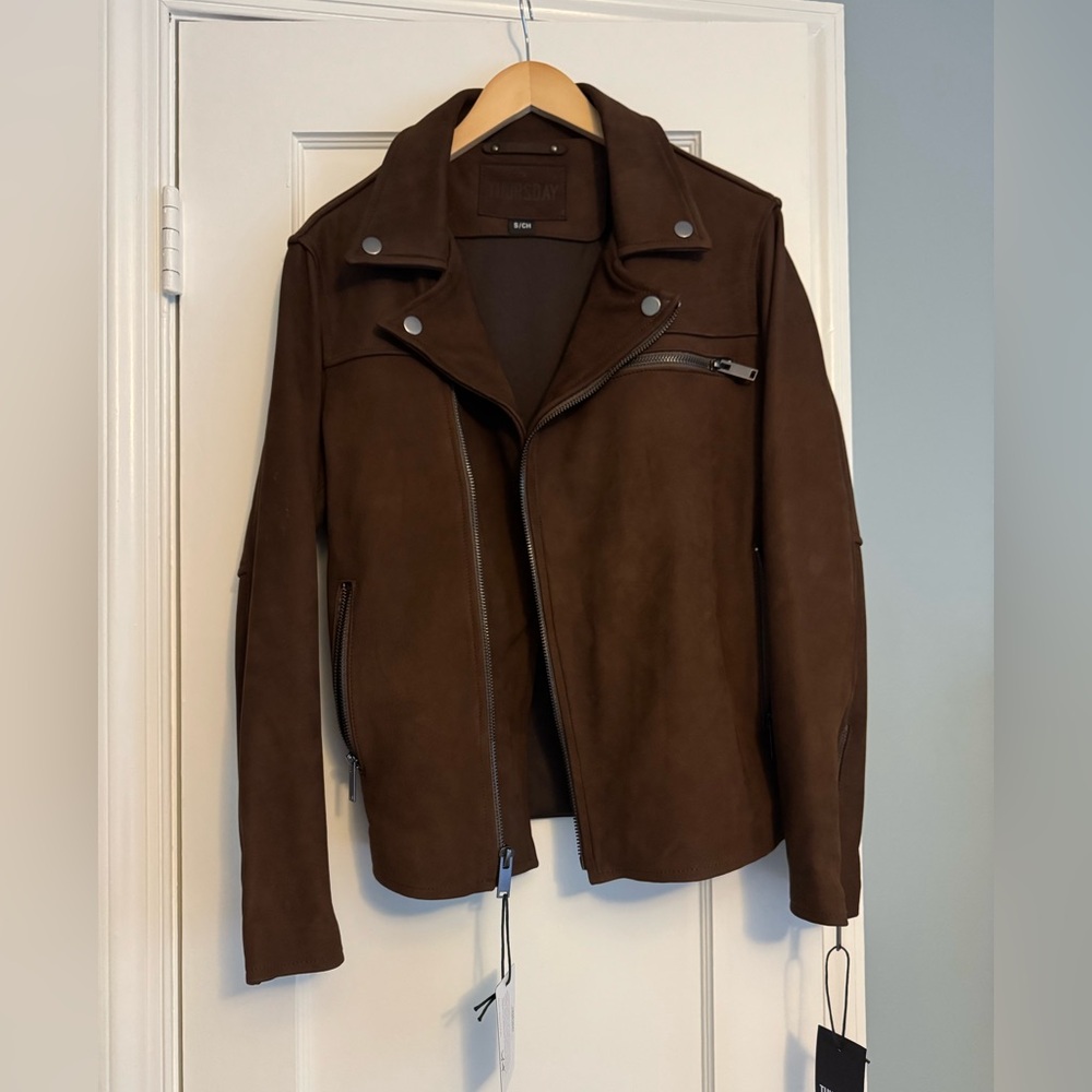 Thursday Boot Company Brown Trench Coat Smooth Fabric